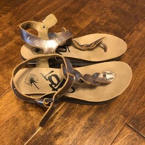 OTBT pewter wedges size 9.5